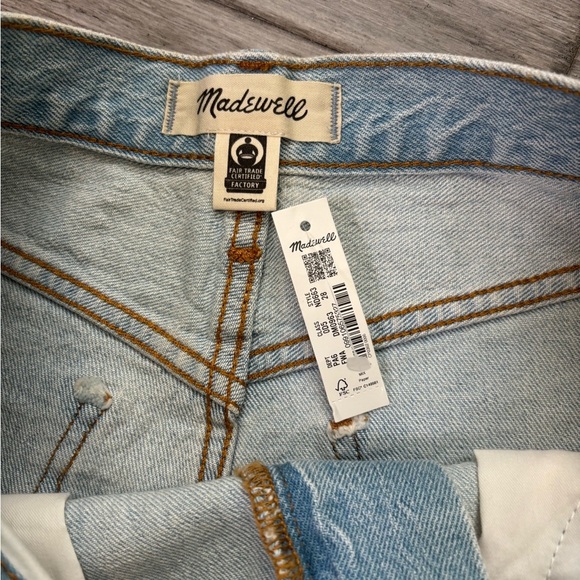 Madewell The Momjean Short Short in Fitzgerald Wash Sz 28 - Picture 8 of 13